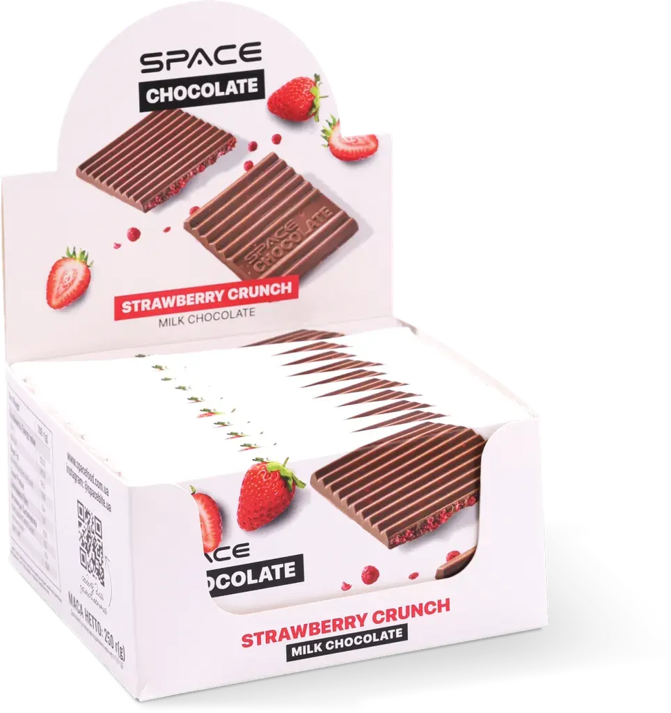 Полуниця — шоу-бокс і плитка SPACE CHOCOLATE